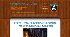 Desktop Screenshot of cavalierfamilyskating.com